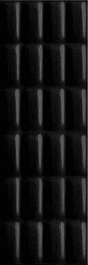 WALL TILES PRET A PORTER BLACK PILLOW - GLOSSY SIZE : 25/75 cm CLASS 1 ( PACK.1,12 M2 )K.J.OPOCZNO
