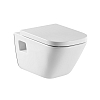 GAP A34647700M toilet bowl Maxi Clean suspended from the collar closed, designed to flush 3 / 4.5 and 3/6 L, the length of the bowl: 54 cm + Thermoset slow-board toilet A801472..4 CLASS 1 ROCA