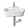 GAP Sink 35x35x50 cm A32747R..0 corner from the tap hole in the middle, with overflow hole, with mounting hardware