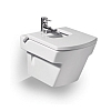 Bidet suspended Compacto Maxi Clean A35762500M / 8414329615821 From the tap hole in the middle, with overflow hole, hidden mounting holes cover bidet length: 51.5 cm