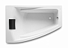 Bath A248164000 / 8414329801729 Hall asymmetrical Acrylic bath 150x100 cm left, asymmetrical with headboard, white.