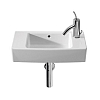 Maxi Clean sink A32588300M / 8414329580006 Wall 50x25 cm without tap hole, with overflow hole, mounting kit Installation: mounting on the wall or on the countertop inability to completion of the pedestal and railing