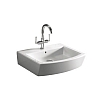 Maxi Clean sink A32788100M / 8414329544855 Wall 55x48,5 cm from the tap hole in the middle, with overflow hole, mounting kit Installation: mounting on the wall or on the countertop