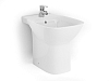 Bidet A355994000 / 8433290337693 standing from the tap hole in the middle, with overflow hole, with no visible mounting holes cover with mounting hardware, bidet length: 54 cm. Installation: mounting to the floor.