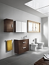 Set dodge bathroom compacto Wenge texture 60 cm .with 2 drawer. A855905154 / 8433290300963