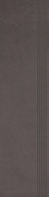 STAIR TREAD GRES PORCELAIN INTERO NERO  RECTYFIC.SIZE : 29,8/119,8 cm SATIN - GLAZED CLASS 1 ( PCS.1 )K.J.PARADYŻ