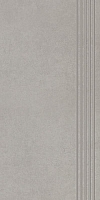 STAIR TREAD GRES PORCELAIN INTERO SILVER RECTYFIC.SIZE : 29,8/59,8 cm SATIN - GLAZED CLASS 1 ( PCS.1 )K.J.PARADYŻ