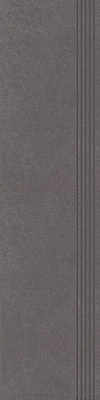 STAIR TREAD GRES PORCELAIN INTERO GRAPHITE RECTYFIC.SIZE : 29,8/119,8 cm SATIN - GLAZED CLASS 1 ( PCS.1 )K.J.PARADYŻ
