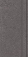 STAIR TREAD GRES PORCELAIN INTERO GRAPHITE RECTYFIC.SIZE : 29,8/59,8 cm SATIN - GLAZED CLASS 1 ( PCS.1 )K.J.PARADYŻ