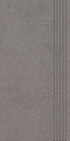 STAIR TREAD GRES PORCELAIN INTERO GRYS RECTYFIC.SIZE : 29,8/59,8 cm SATIN - GLAZED CLASS 1 ( PCS.1 )K.J.PARADYŻ