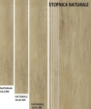 FLOOR TILES ROBLE NATURALE GLAZED - SATIN - MATTE RECT.SIZE : 19,4/120 cm CLASS1 ( PALL.34,18 m2 )K.J.PARADYŻ