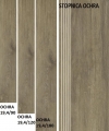 FLOOR TILES ROBLE OCHRA GLAZED - SATIN - MATTE RECT.SIZE : 19,4/120 cm CLASS1 ( PALL.34,18 m2 )K.J.PARADYŻ