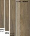 FLOOR TILES ROBLE BROWN GLAZED - SATIN - MATTE RECT.SIZE : 19,4/120 cm CLASS1 ( PALL.34,18 m2 )K.J.PARADYŻ