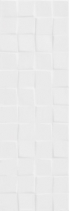 WALL TILES FOREST SOUL WHITE GLOSSY STRUCTURE CUBES W476-003-1 SIZE : 20x60 cm CLASS 1 ( PACK.1,08 M2 )K.J.CERSANIT