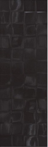 WALL TILES FOREST SOUL BLACK GLOSSY STRUCTURE CUBES W476-004-1 SIZE : 20x60 cm CLASS 1 ( PACK.1,08 M2 )K.J.CERSANIT