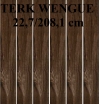 FLOOR TILES GRES PORCELAIN TERK ( TORVIK ) WENGUE PD-ST-TE-0004 SATIN - MATTE RECY.SIZE : 22,7/208,1cm CLASS 1 ( PACK.0,945 M2 )K.J.EGEN