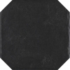 FLOOR TILES GRES MODERN NERO OKTAGON STRUCTURE GLAZED -SATIN - MAT SIZE : 19,8/19,8 cm CLASS 1 ( PACK.1,03 M2 )K.J.PARADYŻ