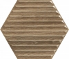 Woodskin Grys Heksagon Structure Mat B Wall Tiles Size : 19,8X17,1 Class 1