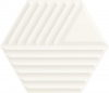 Woodskin Bianco Heksagon Structure Mat C Wall Tiles Size : 19,8X17,1 Class 1