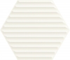 Woodskin Bianco Heksagon Struktura Matowa B Ściana 19,8X17,1 Gat.1