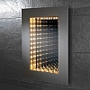 A frameless 3D effect infinity mirror with lighting art no: 64647295 Size: H70 x W50 x D5.5cm CLASS 1 