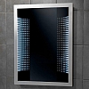 A framed 3D curved effect LED infinity mirror Orion Mirror art no: 64148695 Size: H84.5 x W61.5 x D5cm CLASS 1