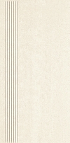 SATIN STAIR TREAD DOBLO WHITE RECTYFICATION SIZE : 28,9/59,8 cm CLASS 1 ( PACK.1,43 M2 )K.J.PARADYŻ